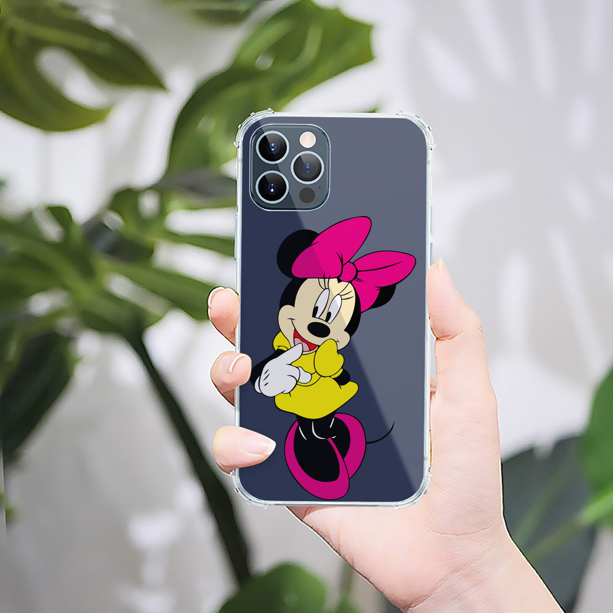 （画像用） ミッキーマウス Mickey Mouse 【iPhone 12シリーズ対応】透明スマホケース（クリアソフトケース）